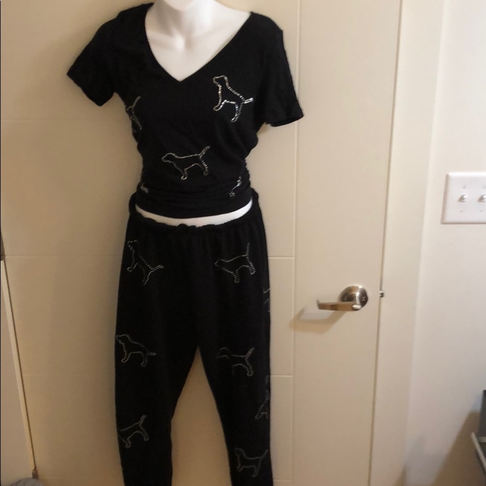 Pink bling outfit size Small